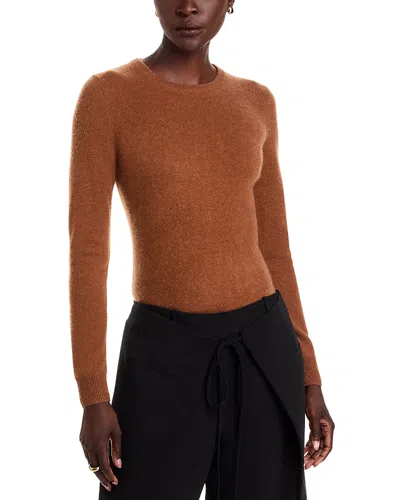 C By Bloomingdale's 100% Cashmere Crewneck Sweater - Exclusive In Brown