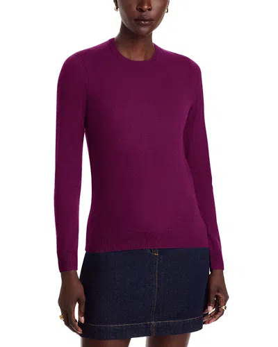 C By Bloomingdale's 100% Cashmere Crewneck Sweater - Exclusive In Purple