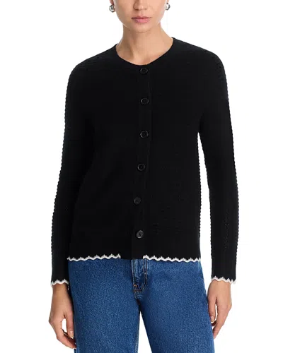 C By Bloomingdale's Cashmere 100% Cashmere Crewneck Cardigan Sweater - Exclusive In Multi