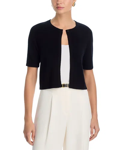 C By Bloomingdale's Cashmere 100% Cashmere Crewneck Shrug Sweater - Exclusive In Black