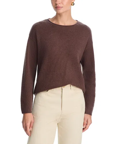 C By Bloomingdale's Cashmere 100% Cashmere Crewneck Sweater - Exclusive In Brown