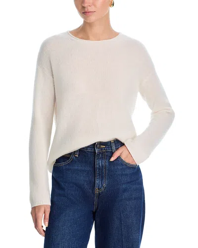 C By Bloomingdale's Cashmere 100% Cashmere Crewneck Sweater - Exclusive In White