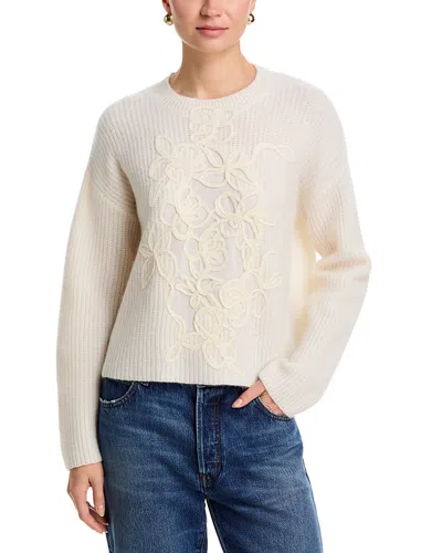 C By Bloomingdale's Cashmere 100% Cashmere Crewneck Sweater - Exclusive In White