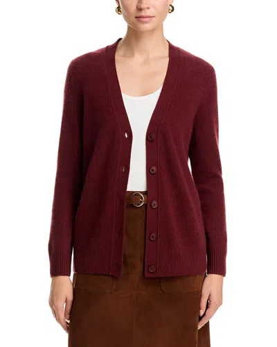 C By Bloomingdale's Cashmere 100% Cashmere Grandmother V Neck Cardigan Sweater - Exclusive In Brown