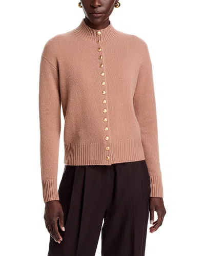 C By Bloomingdale's Cashmere 100% Cashmere Mock Neck Cardigan In Multi