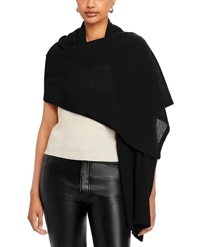 C By Bloomingdale's Cashmere 100% Cashmere Oversized Knit Scarf - Exclusive In Black