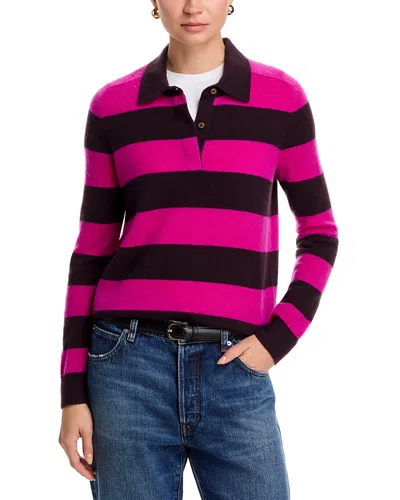 C By Bloomingdale's Cashmere 100% Cashmere Polo Sweater - Exclusive In Pink