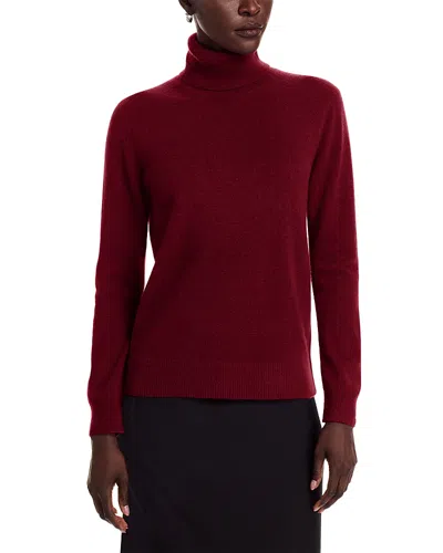 C By Bloomingdale's Cashmere 100% Cashmere Turtleneck Sweater - Exclusive In Burgundy