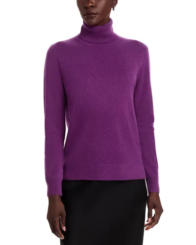 C By Bloomingdale's Cashmere 100% Cashmere Turtleneck Sweater - Exclusive In Purple