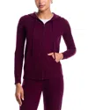 C By Bloomingdale's Cashmere Zip Hoodie - Exclusive In Burgundy