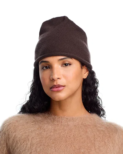 C By Bloomingdale's Cashmere Angelina Rolled Edge Slouch Hat - Exclusive In Black