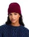 C By Bloomingdale's Cashmere Angelina Rolled Edge Slouch Hat - Exclusive In Burgundy