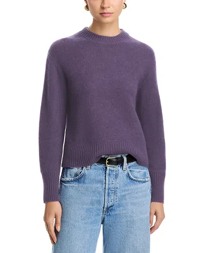 C By Bloomingdale's Cashmere Boxy Cashmere Crewneck Sweater - Exclusive In Purple