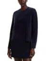 C By Bloomingdale's Cashmere Brushed Saddle Shoulder Sweater - Exclusive In Blue