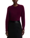 C By Bloomingdale's Cashmere Brushed Saddle Shoulder Sweater - Exclusive In Burgundy