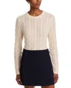 C By Bloomingdale's Cashmere Cable Knit Crewneck Sweater - Exclusive In Multi