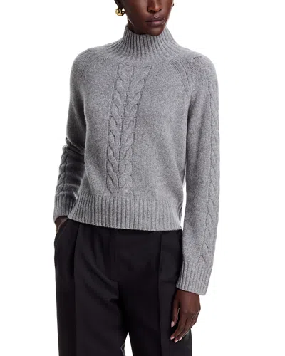 C By Bloomingdale's Cashmere Cable Mock Neck Sweater - Exclusive In Multi