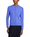 C By Bloomingdale's Cashmere Cashmere Crewneck Cardigan Sweater - Exclusive In Blue