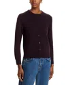 C By Bloomingdale's Cashmere Cashmere Crewneck Cardigan Sweater - Exclusive In Brown