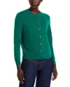 C By Bloomingdale's Cashmere Cashmere Crewneck Cardigan Sweater - Exclusive In Green