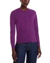 C By Bloomingdale's Cashmere Cashmere Crewneck Cardigan Sweater - Exclusive In Purple