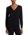 C By Bloomingdale's Cashmere Cashmere V Neck Sweater - Exclusive In Black