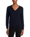 C By Bloomingdale's Cashmere Cashmere V Neck Sweater - Exclusive In Blue