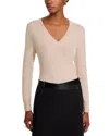 C By Bloomingdale's Cashmere Cashmere V Neck Sweater - Exclusive In Brown