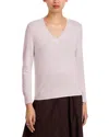 C By Bloomingdale's Cashmere Cashmere V Neck Sweater - Exclusive In Purple