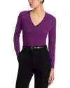 C By Bloomingdale's Cashmere Cashmere V Neck Sweater - Exclusive In Purple