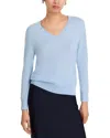 C By Bloomingdale's Cashmere Cashmere V Neck Sweater - Exclusive In White