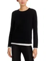 C By Bloomingdale's Cashmere Double Layer Cashmere Crewneck Sweater - Exclusive In Multi