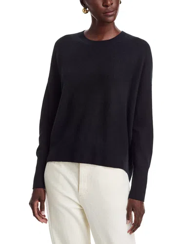 C By Bloomingdale's Cashmere Drop Shoulder Crewneck Cashmere Sweater - Exclusive In Black