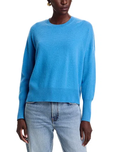 C By Bloomingdale's Cashmere Drop Shoulder Crewneck Cashmere Sweater - Exclusive In Blue