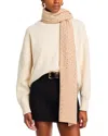 C By Bloomingdale's Cashmere Foil Dot Oversized Blanket Scarf - Exclusive In Pink
