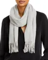C By Bloomingdale's Cashmere Herringbone Cashmere Scarf - Exclusive In Silver