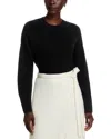 C By Bloomingdale's Cashmere Long Sleeve Crewneck Pullover - Exclusive In Black