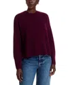 C By Bloomingdale's Cashmere Long Sleeve Crewneck Pullover - Exclusive In Burgundy