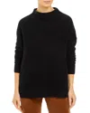 C By Bloomingdale's Cashmere Mock Neck Brushed Cashmere Sweater - Exclusive In Black