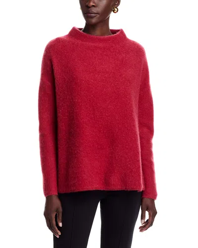 C By Bloomingdale's Cashmere Mock Neck Brushed Cashmere Sweater - Exclusive In Red