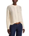 C By Bloomingdale's Cashmere Multi Cable Drop Shoulder Sweater - Exclusive In Neutral