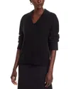 C By Bloomingdale's Cashmere New V Neck Sweater - Exclusive In Black