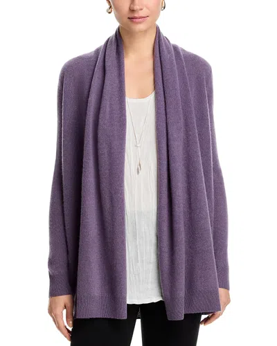 C By Bloomingdale's Cashmere Open-front Cardigan - Exclusive In Purple