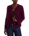 C By Bloomingdale's Cashmere Pointelle Cardigan - Exclusive In Purple