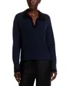 C By Bloomingdale's Cashmere Polo Neck Long Sleeve Pullover - Exclusive In Blue