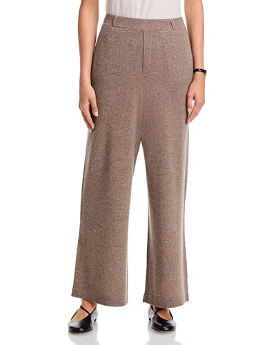 C By Bloomingdale's Cashmere Pull On Wide Leg Cashmere Pants, Exclusive In Brown