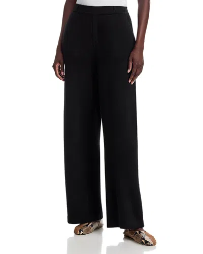 C By Bloomingdale's Cashmere Pull On Wide Leg Cashmere Pants, Exclusive In Black