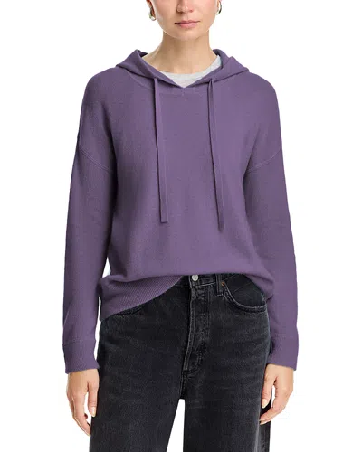 C By Bloomingdale's Cashmere Pullover Cashmere Hoodie - Exclusive In Purple
