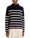 C By Bloomingdale's Cashmere Rollneck Striped Sweater - Exclusive