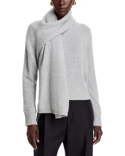 C By Bloomingdale's Cashmere Scarf Cashmere Sweater, Exclusive In Gray
